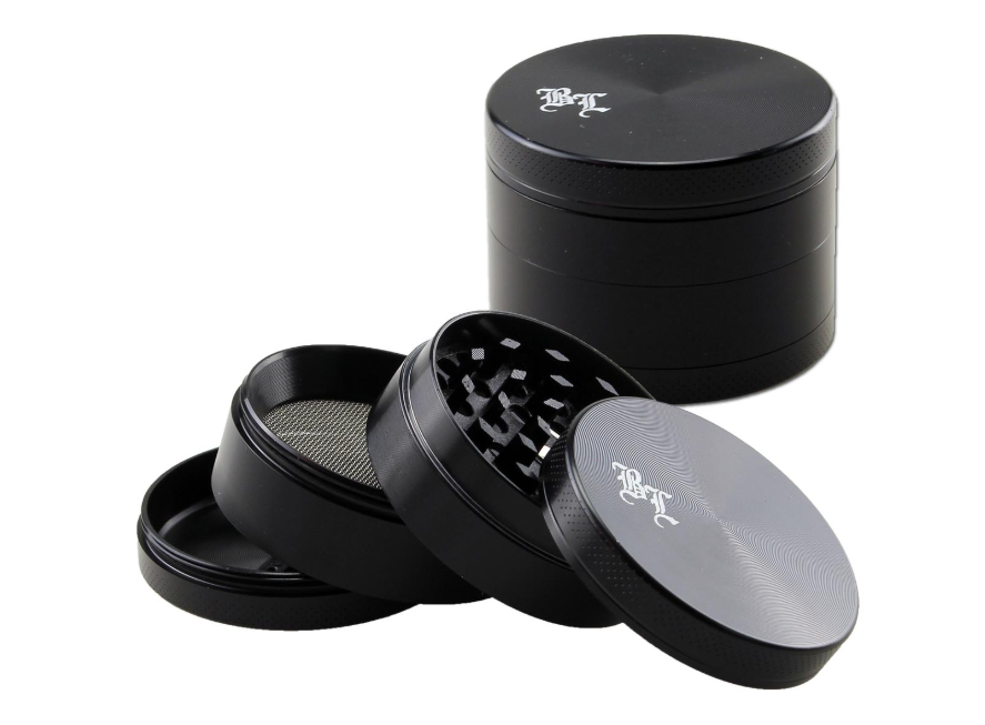 Black Leaf Grinder 4-tlg. schwarz