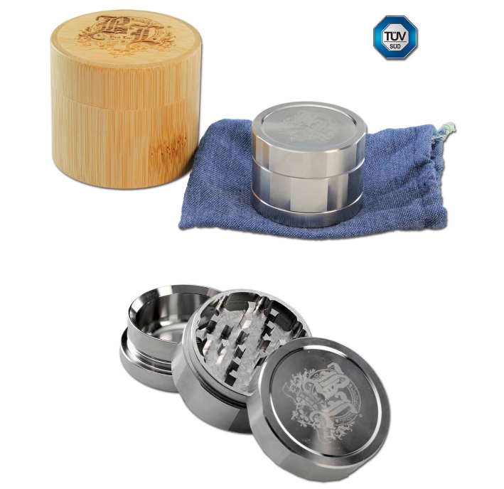 Black Leaf Edelstahl Deluxe Grinder 3-tlg.